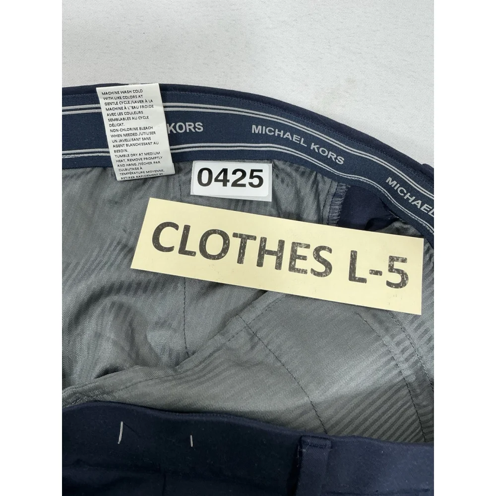 Mens Excellent Condition Michael Kohrs Classic Fit Dress Pants 33x32 Navy